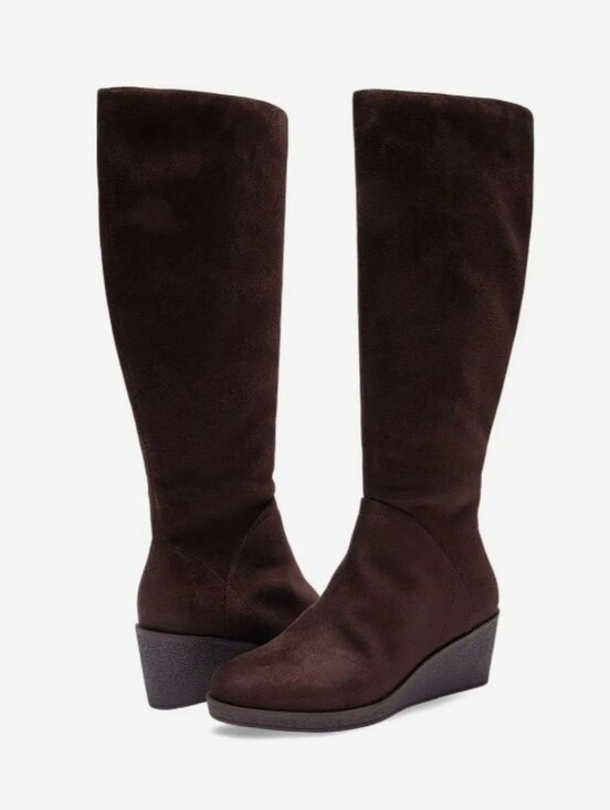 AEROSOLES Shoes - NWOT Women's Aerosoles Binocular Knee-High Wedge Boots in Dark Brown